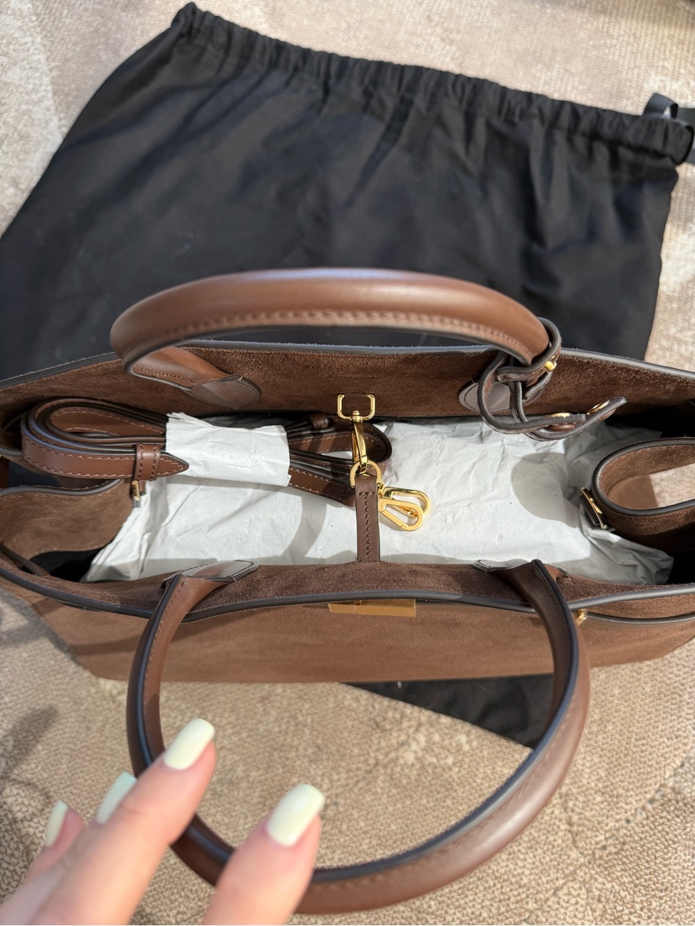 Demellier The Hudson Suede Tote - Picture 7 of 14